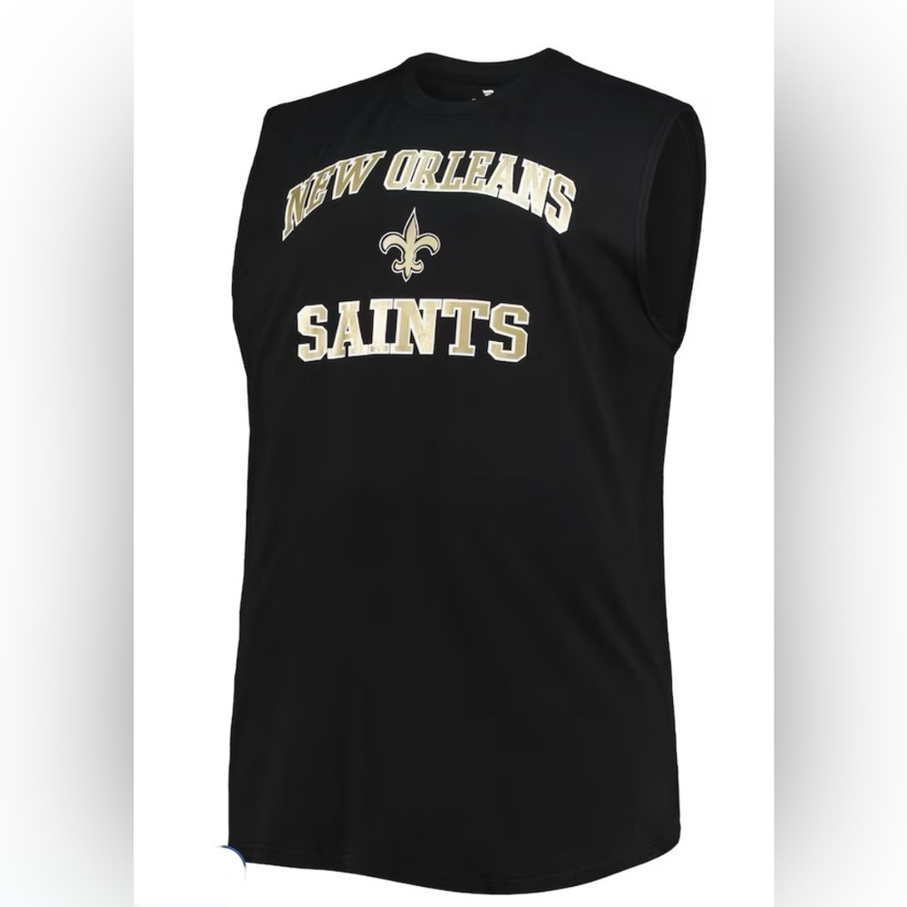 NWOT Fanatics Men’s New Orleans Saints Big & Tall Muscle Tank Top